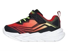 Skechers sneakers sort/rød multi med blinklys